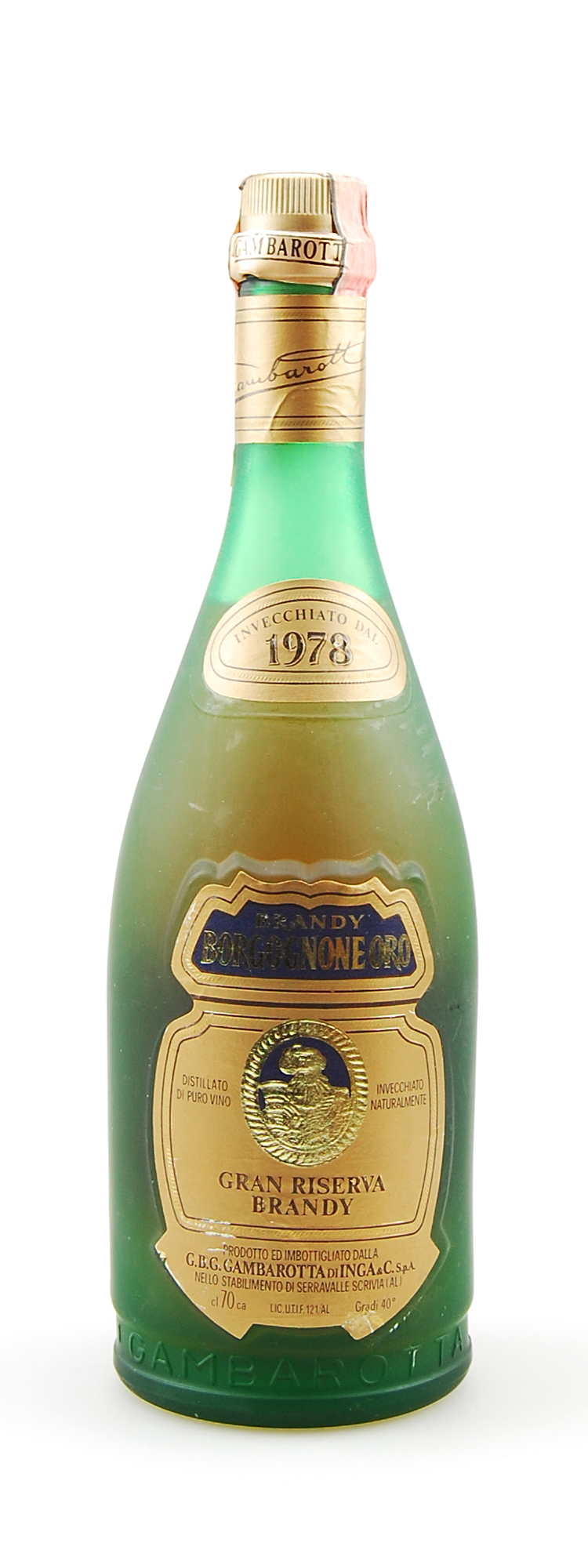 Brandy 1973 Borgognone Oro Gran Riserva Gambarotta