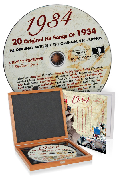 CD 1934 Musik-Hits in Luxusbox