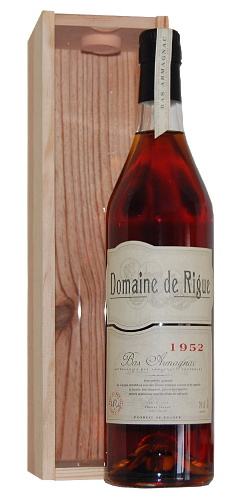 Armagnac 1952 Bas-Armagnac Domaine de Rigue