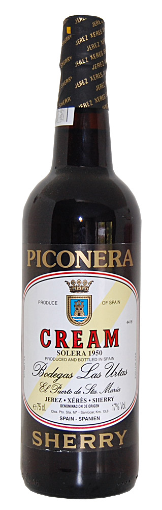 Sherry 1950 Bodegas Las Urtas Cream Solera