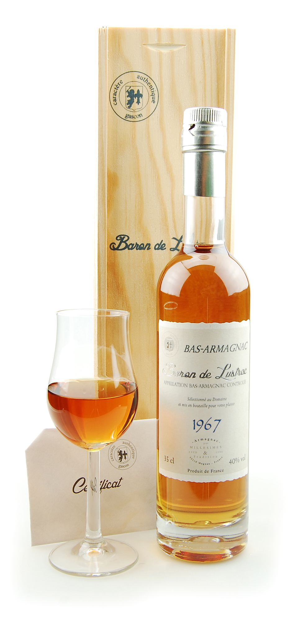 Armagnac 1967 Bas-Armagnac Baron de Lustrac