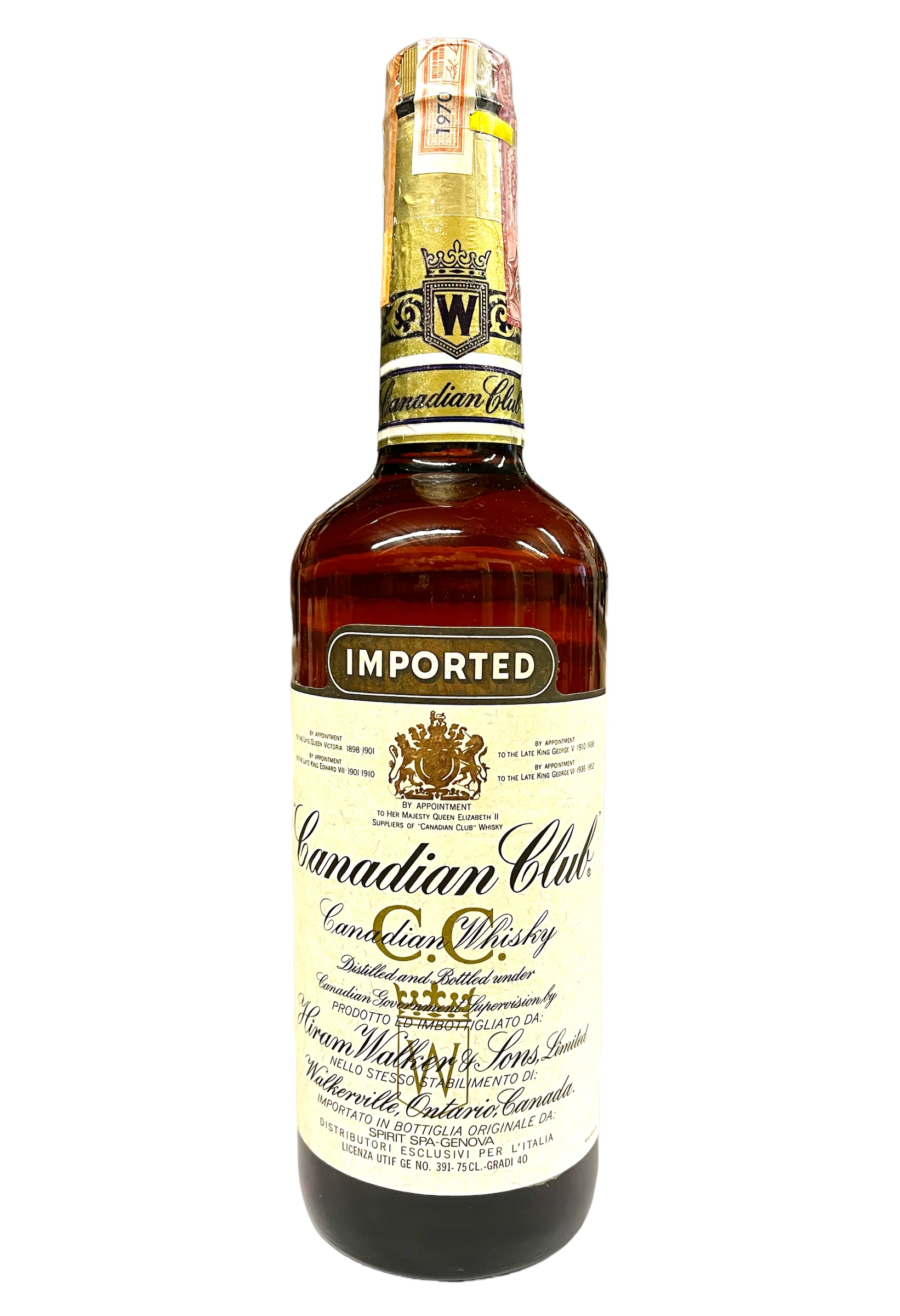 Whisky 1970 Canadian Club Whisky Hiram Walker