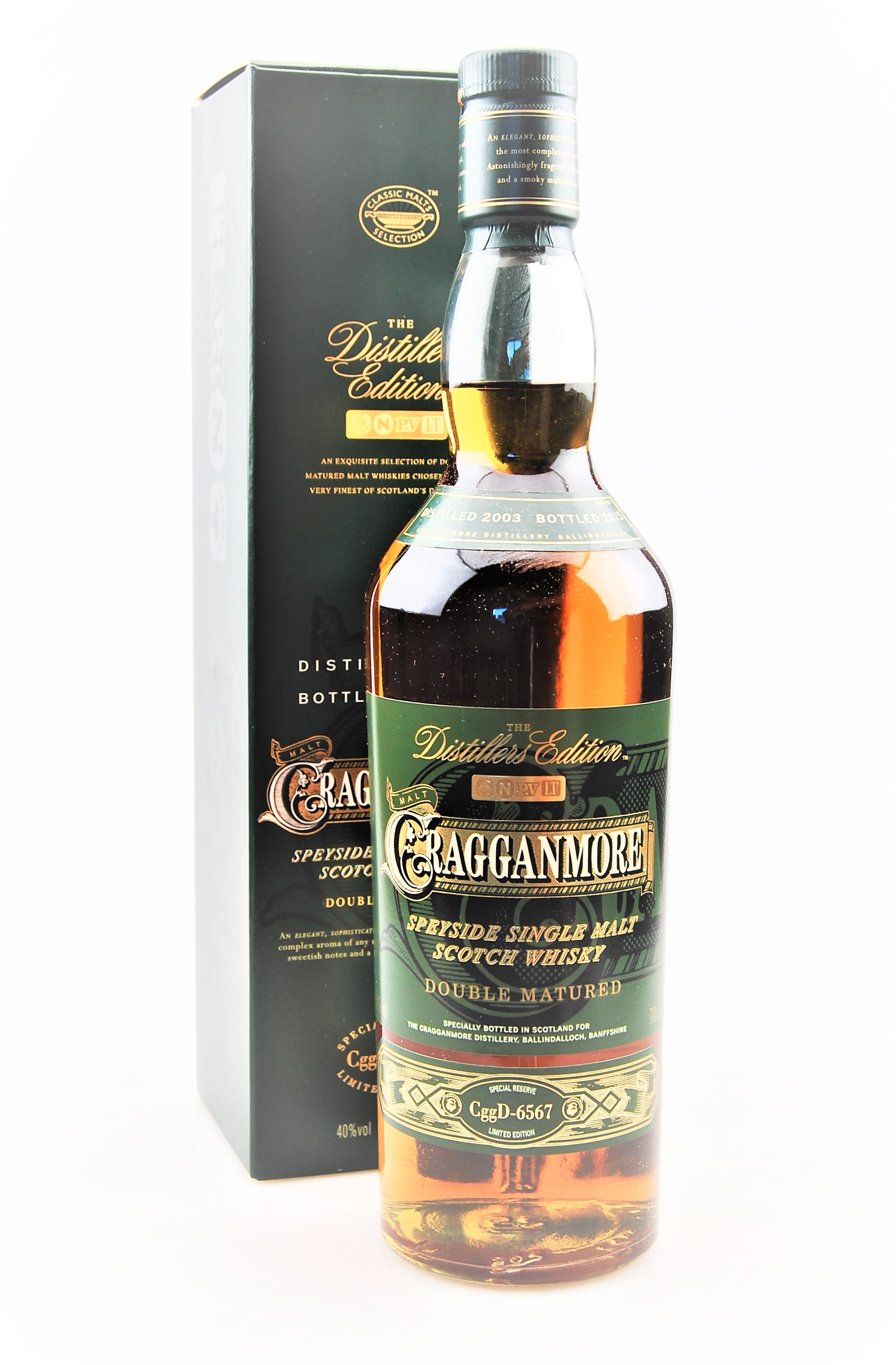 Whisky 2003 Cragganmore Single Scotch Malt Whisky