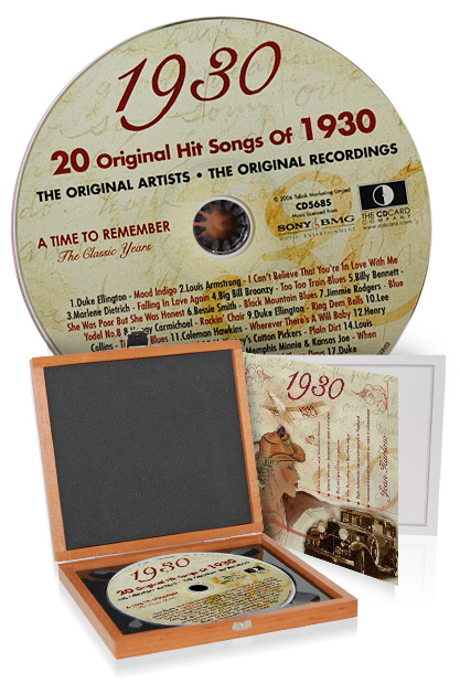 CD 1930 Musik-Hits in Luxusbox