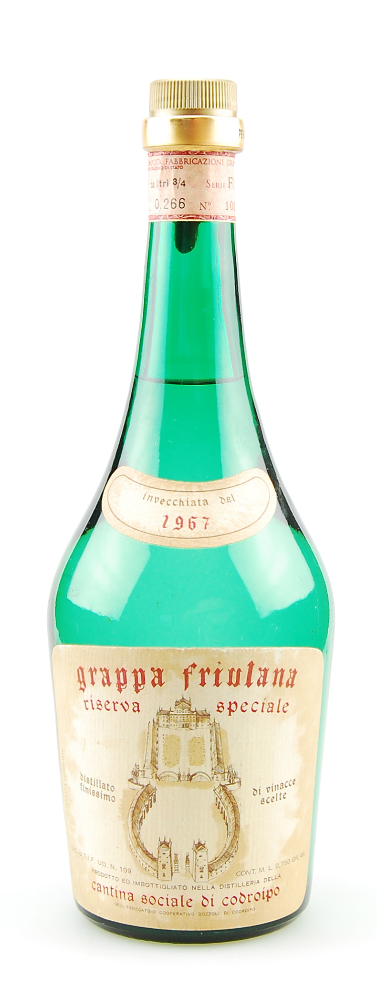 Grappa 1967 Friulana Riserva Speciale di Codroipo