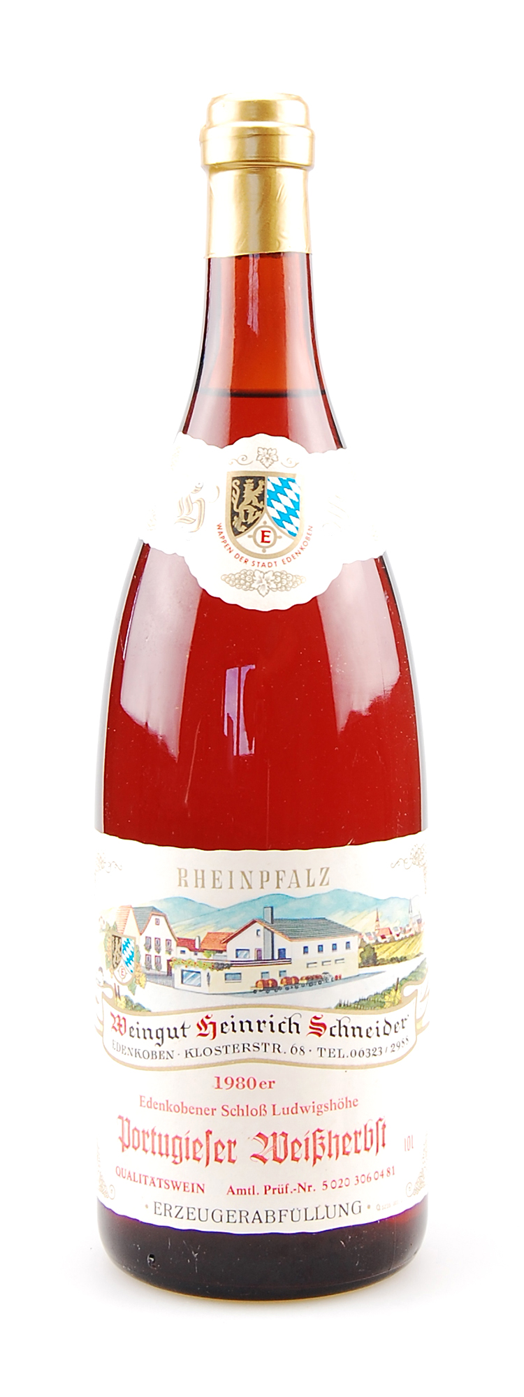 Wein 1980 Edenkobener Schloß Ludwigshöhe