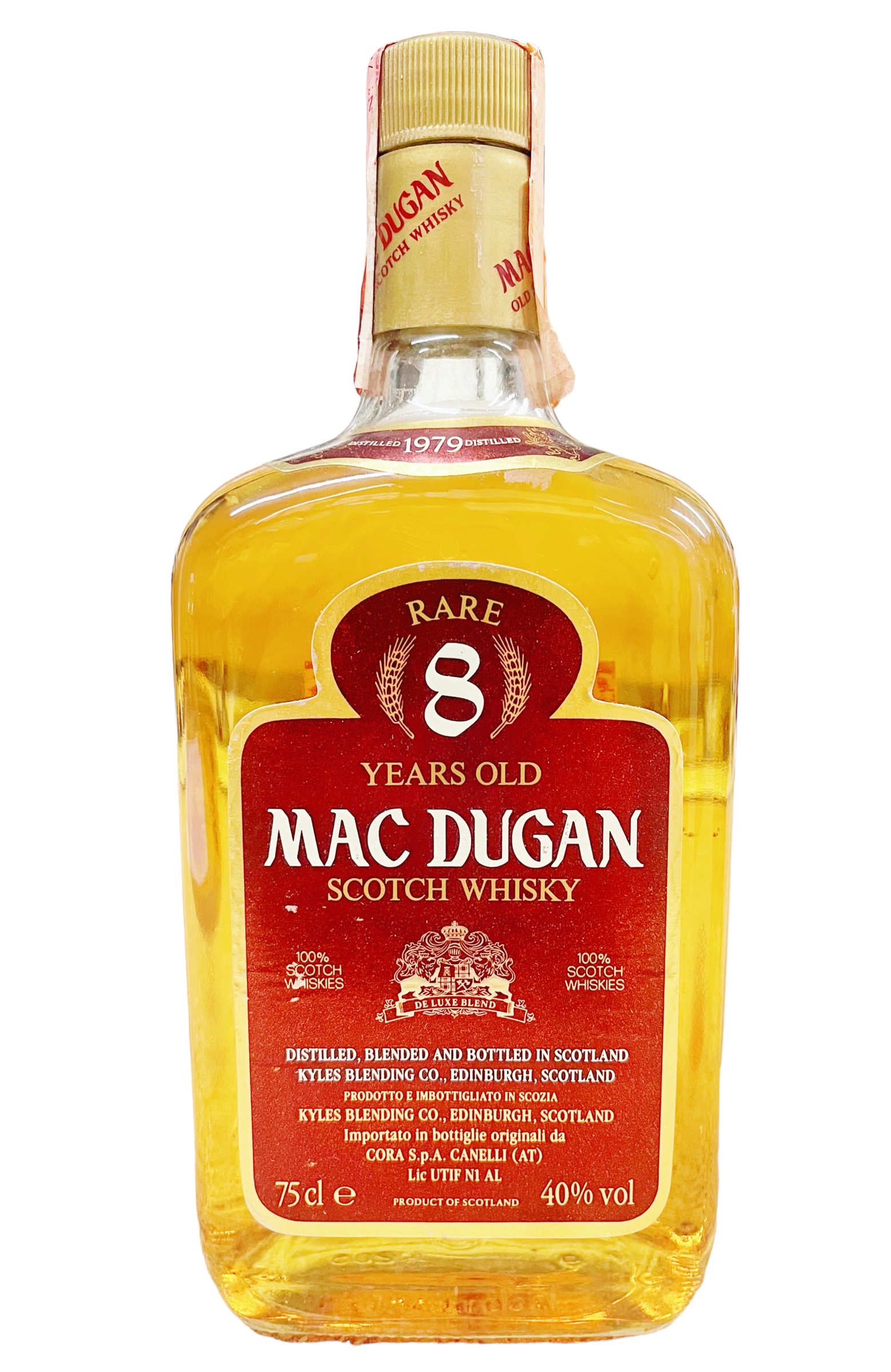 Whisky 1979 Mac Dugan Rare 8 Years Blended Scotch