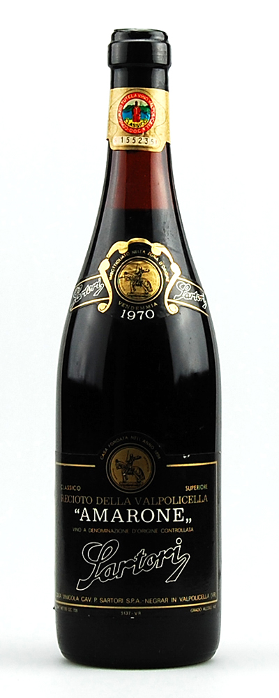 Wein 1970 Amarone Sartori Reciotto della Valpolicella