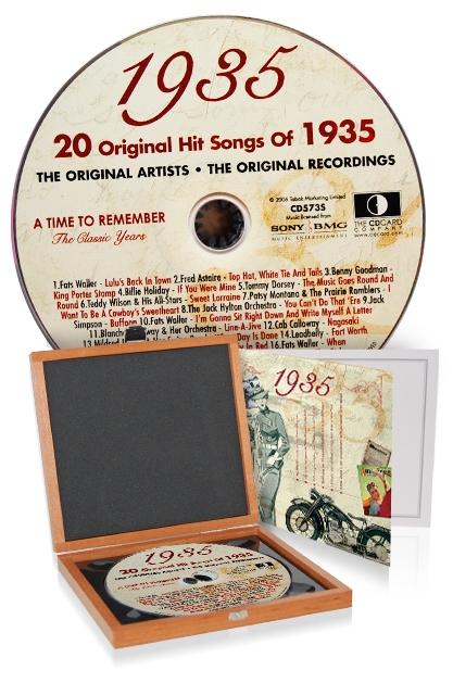CD 1935 Musik-Hits in Luxusbox