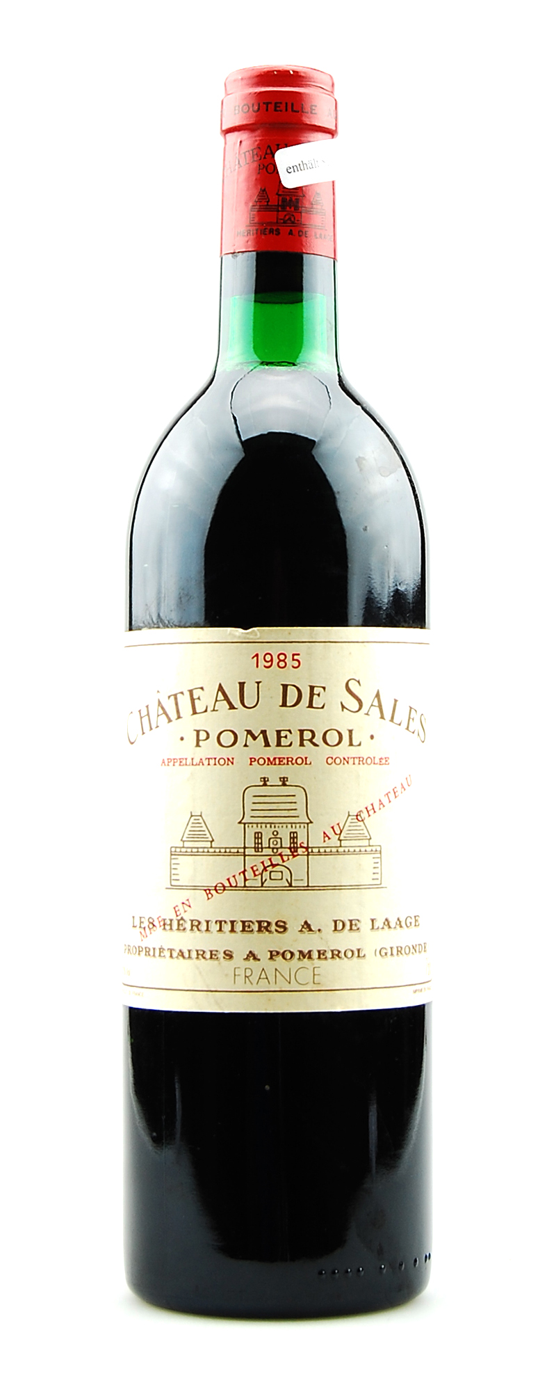 Wein 1985 Chateau de Sales Appelation Pomerol