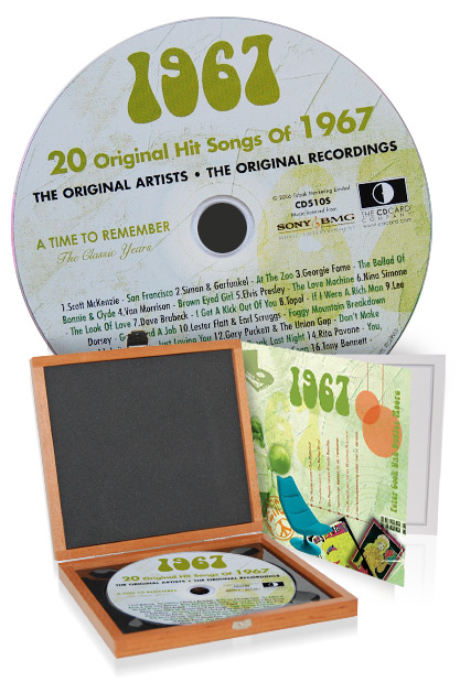 CD 1967 Musik-Hits in Luxusbox