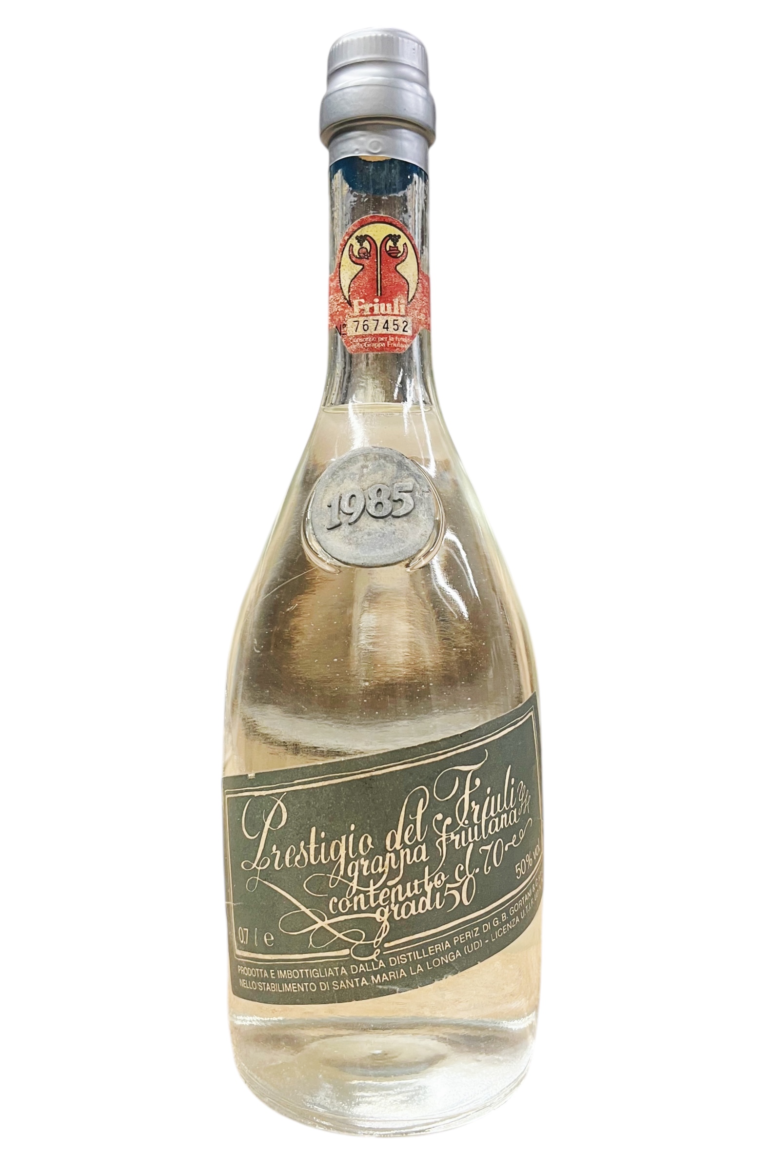 Grappa 1985 Friulana Prestigio del Friuli Gortani