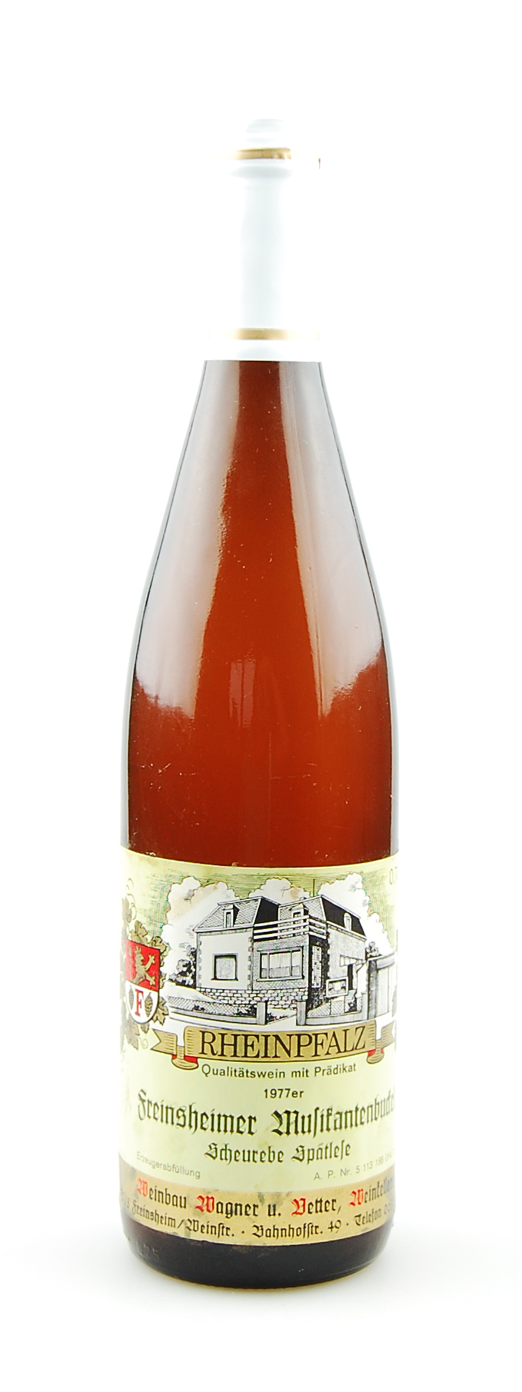 Wein 1977 Freinsheimer Musikantenbuckel Scheurebe