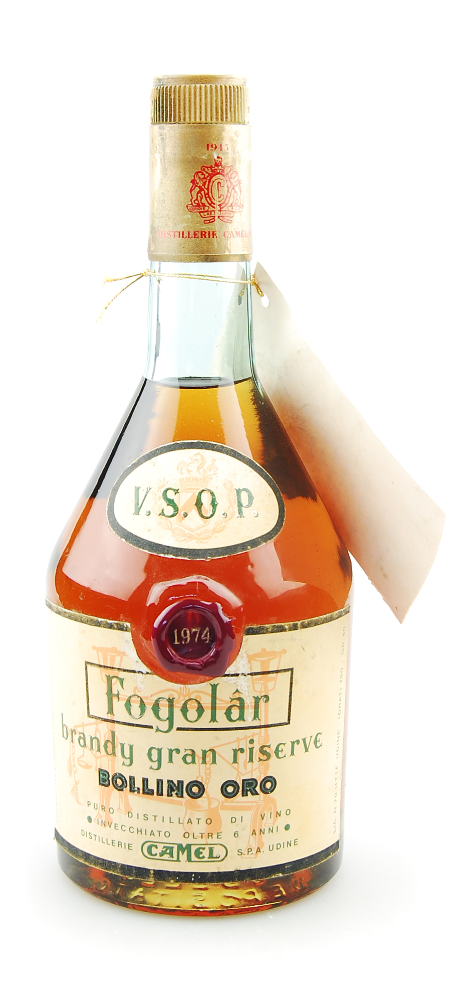 Brandy 1974 Camel Fogolar Gran Riserve Bollino Oro