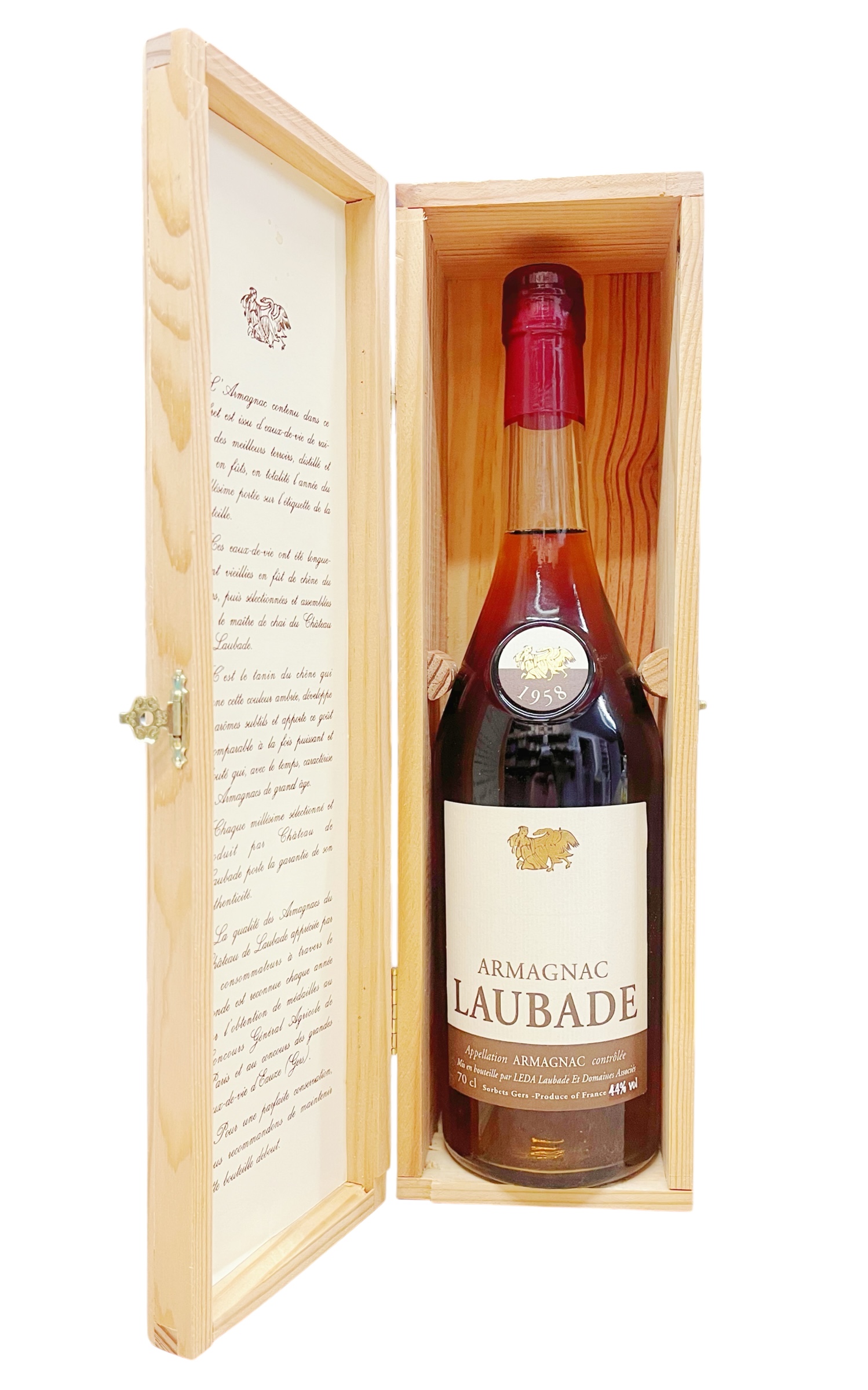 Armagnac 1958 Armagnac Chateau de Laubade in OHK