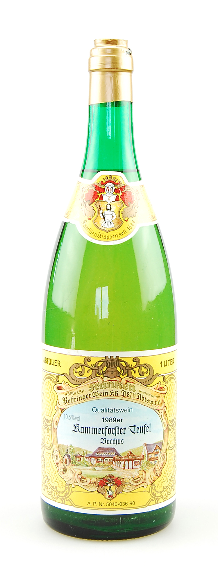 Wein 1989 Kammerforster Teufel Bacchus