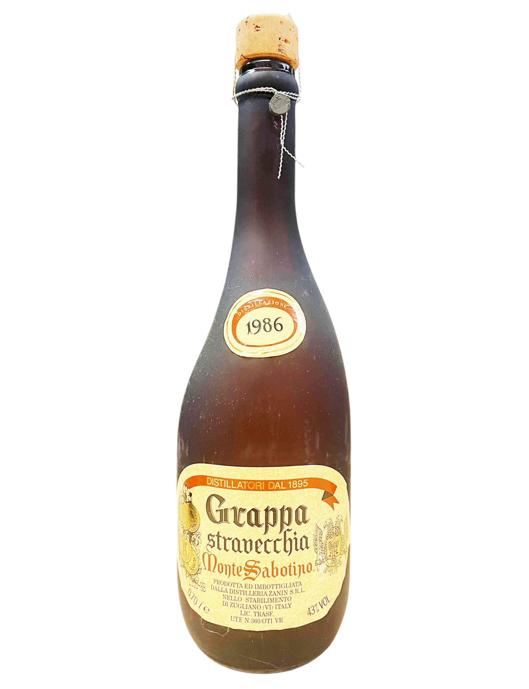 Grappa 1986 Monte Sabotino Stravecchia Zanin