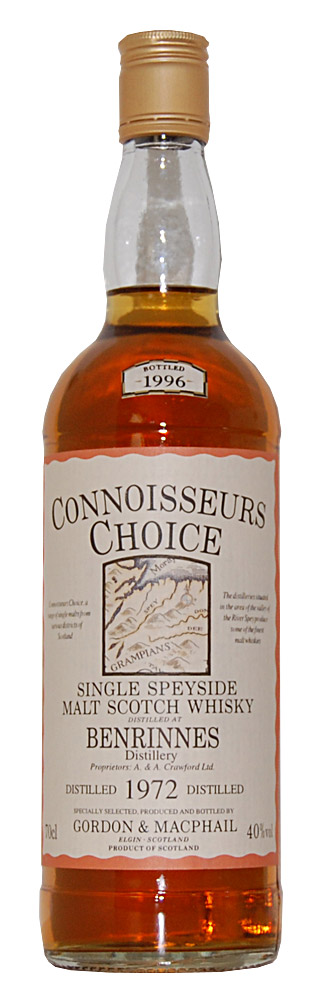 Whisky 1972 Benrinnes Single Speyside Malt Whisky