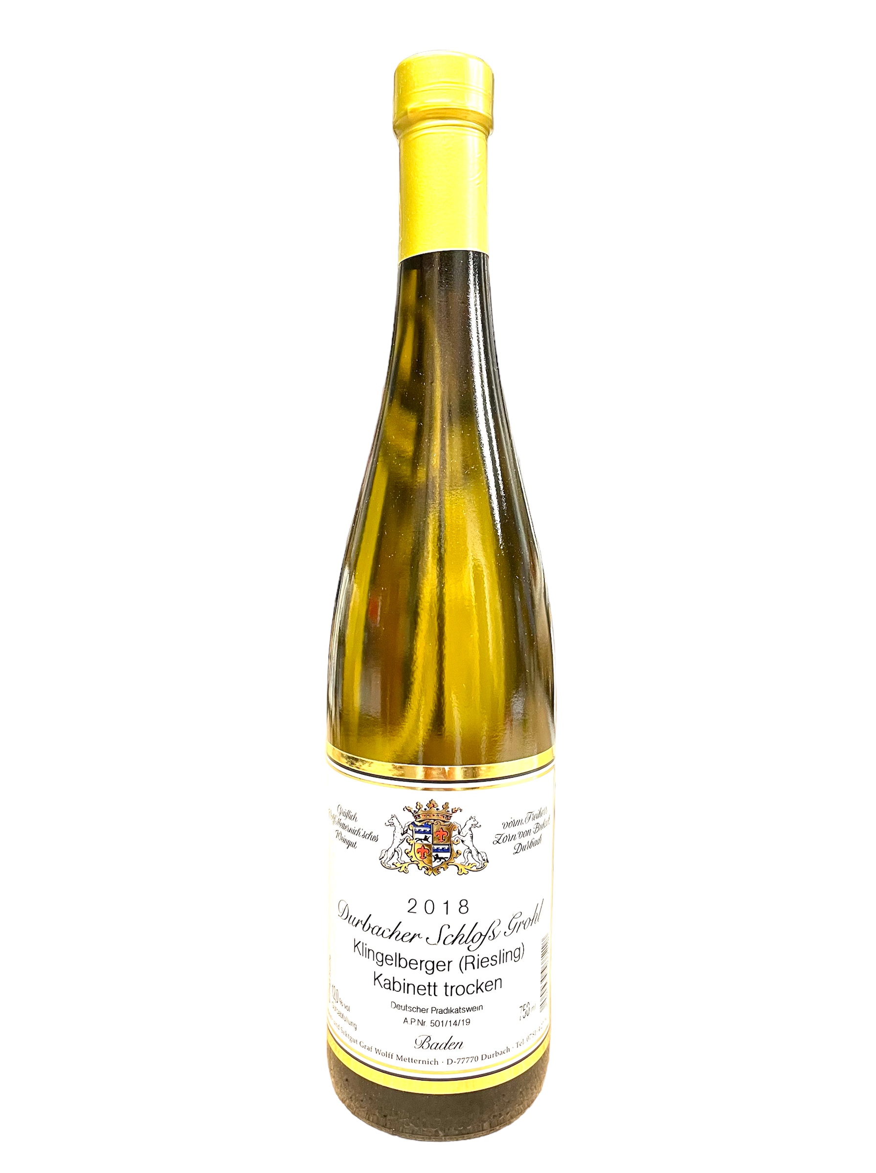 Wein 2018 Durbacher Klingelberger Schloss Grohl Riesling