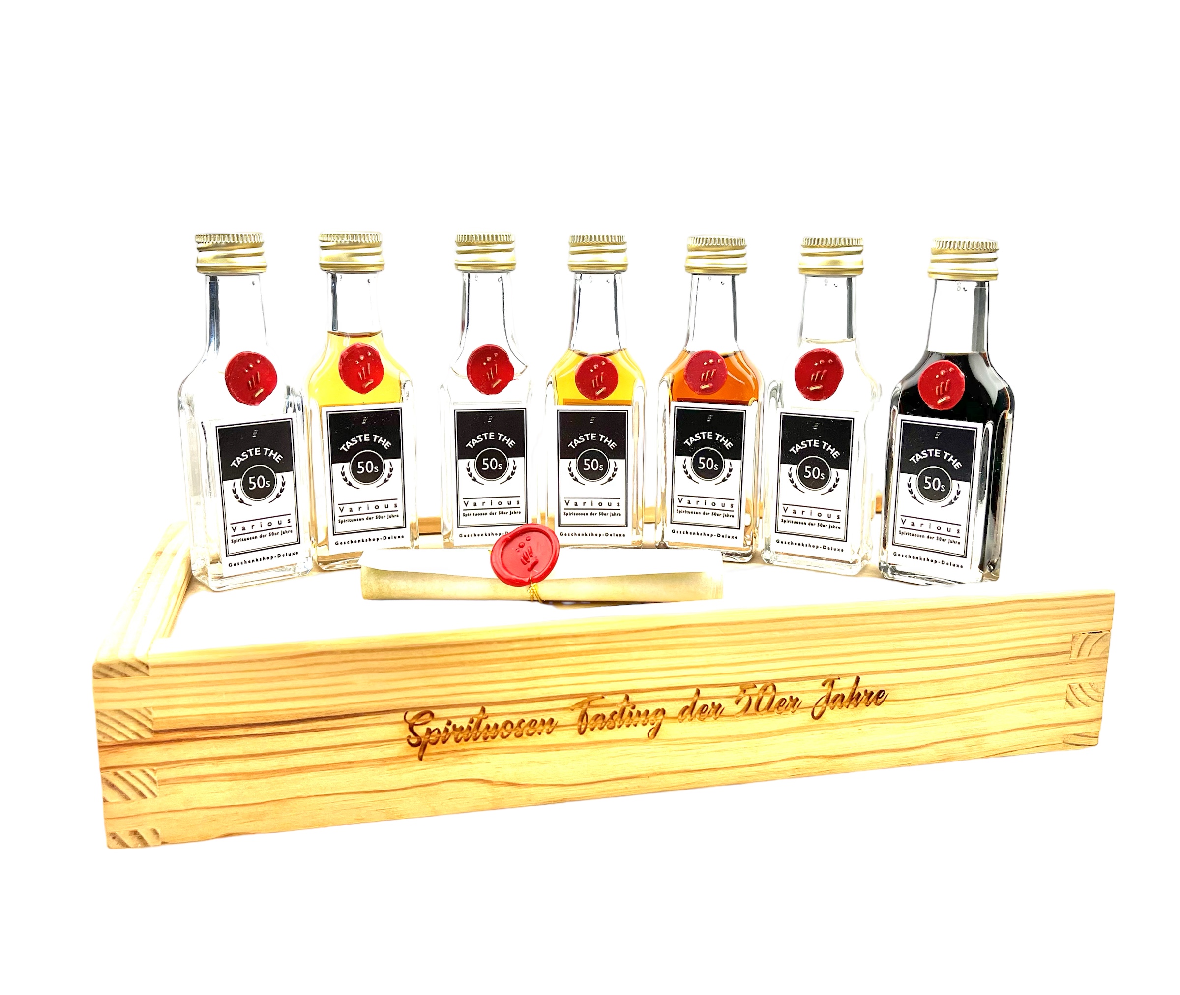 Tasting-Set Spirituosen der 50er Jahre