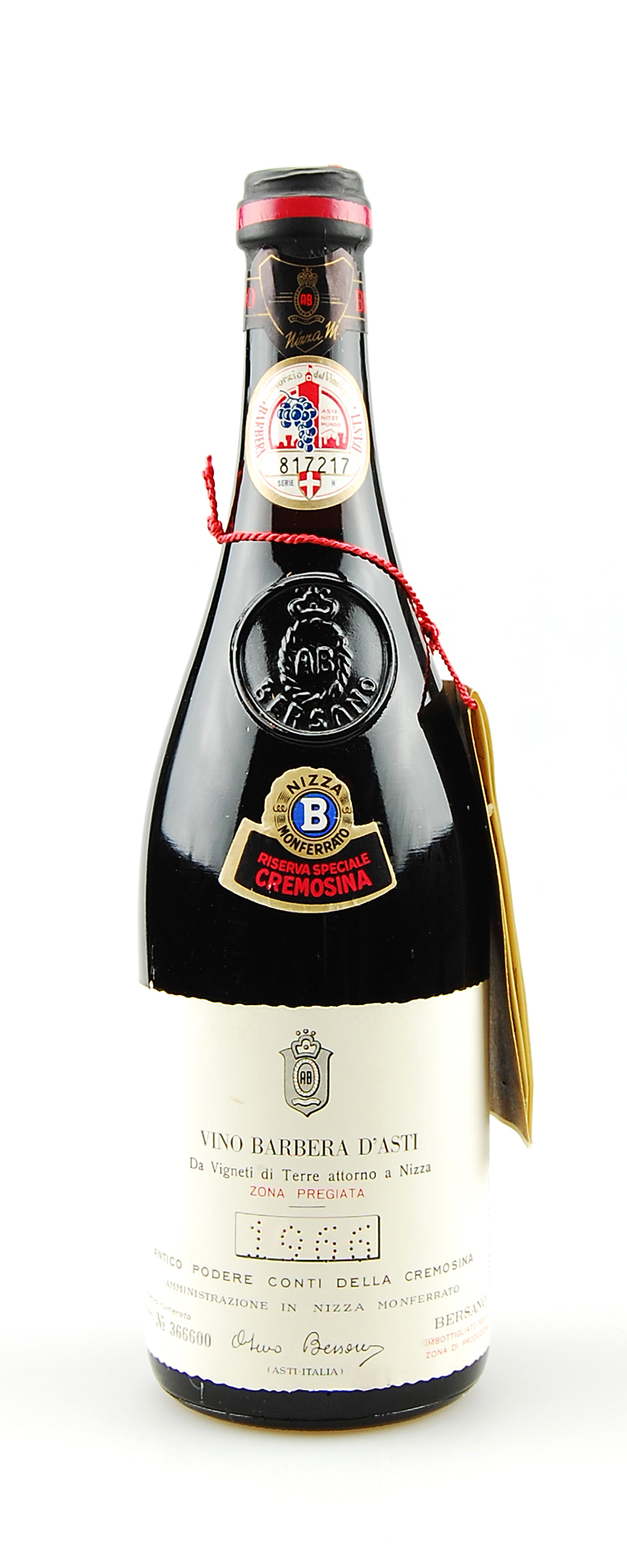 Wein 1966 Barbera d´Asti Riserva Speciale Bersano