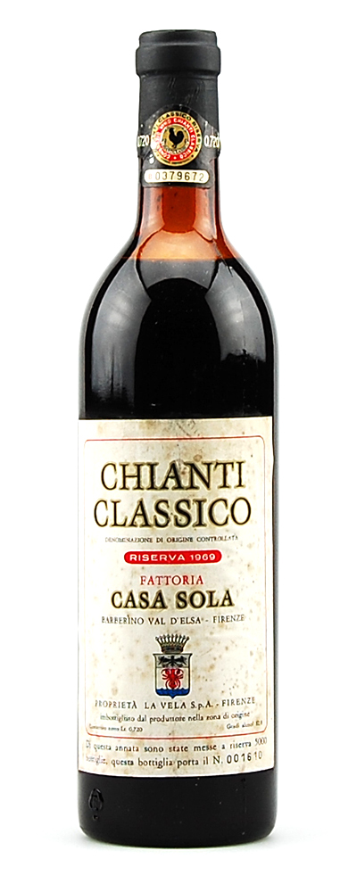 Wein 1969 Chianti Classico Riserva Casa Sola
