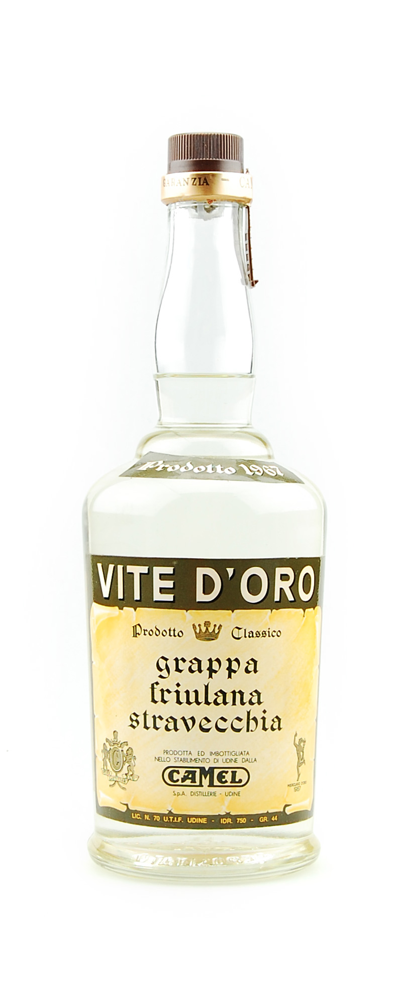 Grappa 1967 Camel Vite d´Oro Friulana Stravecchia