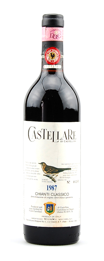 Wein 1987 Chianti Classico Castellare Numerati
