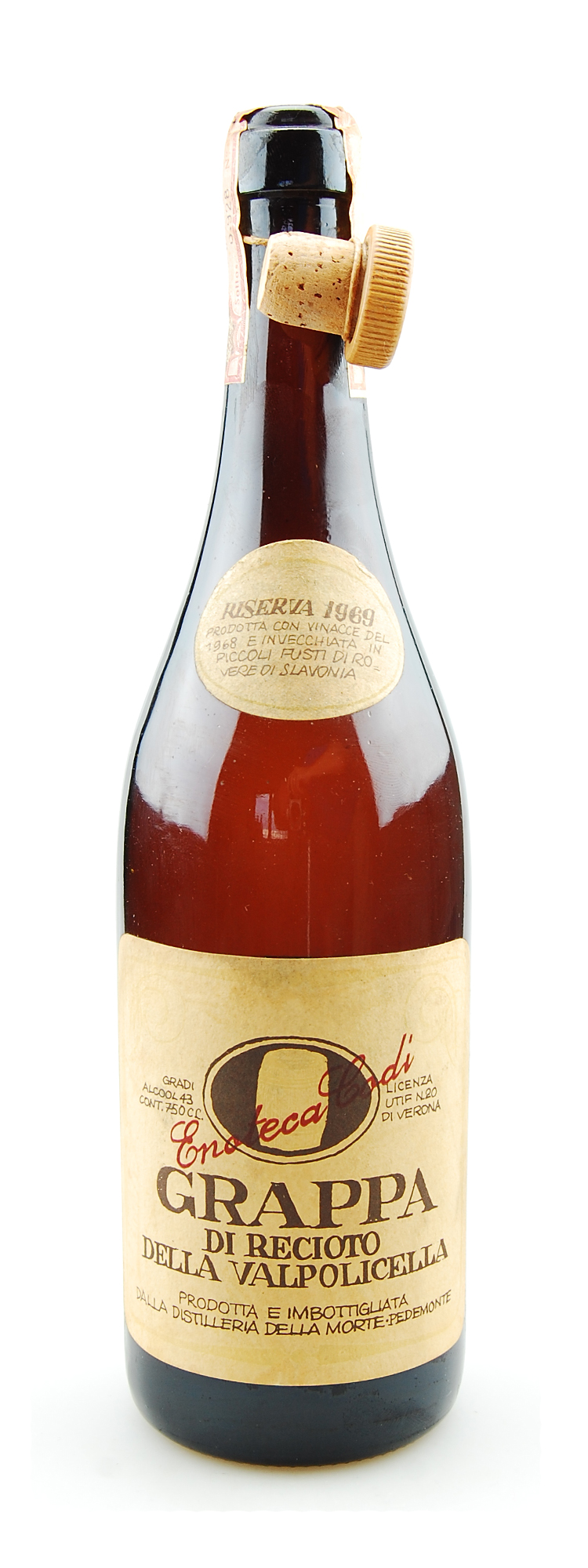 Grappa 1969 Riserva di Recioto della Valpolicella