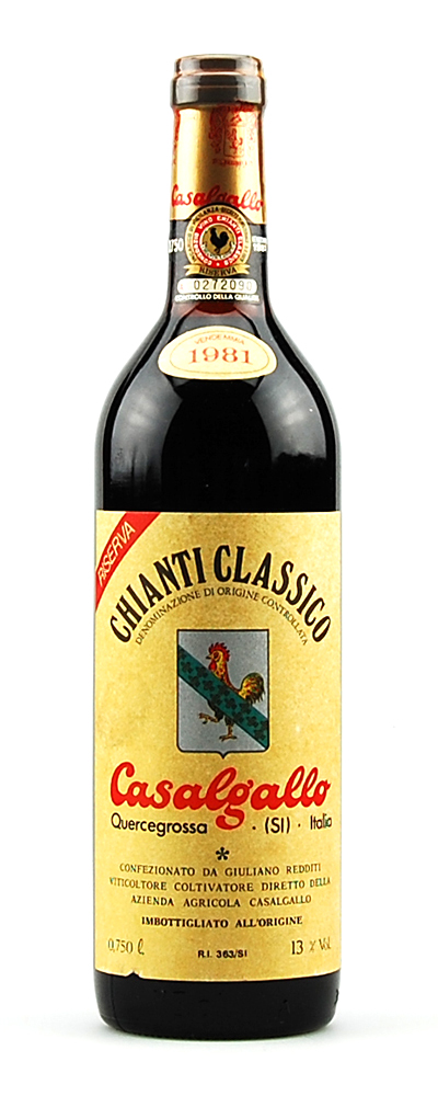 Wein 1981 Chianti Classico Riserva Casalgallo