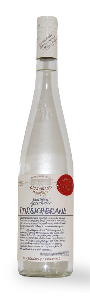 Obstbrand 1990 Gerasdorfer Pfirsichbrand extrafein