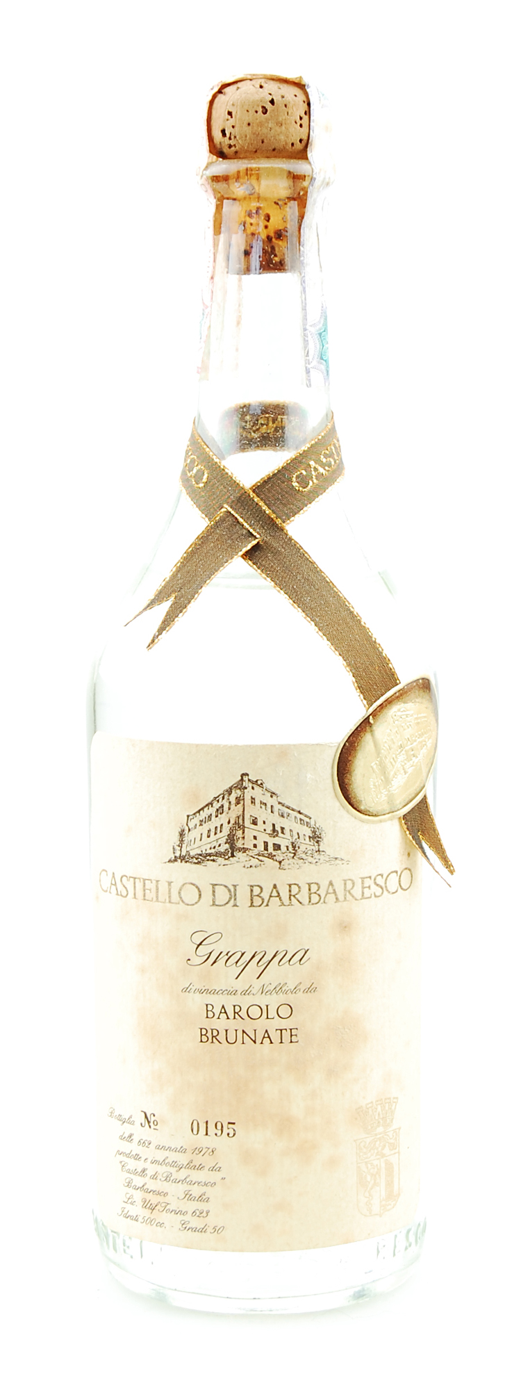 Grappa 1978 Barolo Brunate Castello di Barbaresco