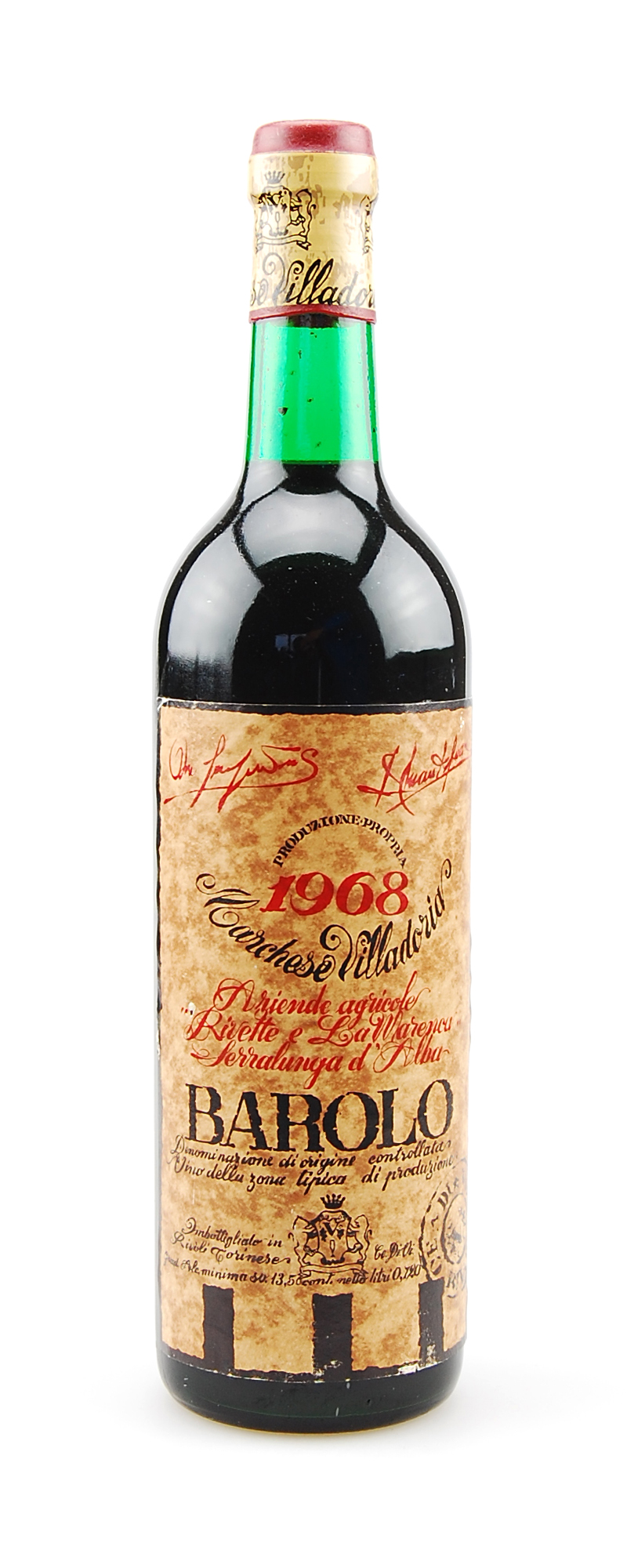 Wein 1968 Barolo Marchese Villadoria