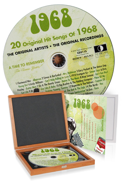 CD 1968 Musik-Hits in Luxusbox
